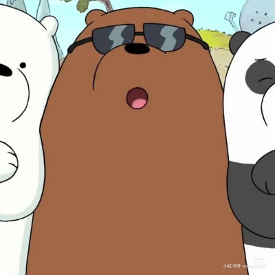 三只裸熊情侣头像三人图片