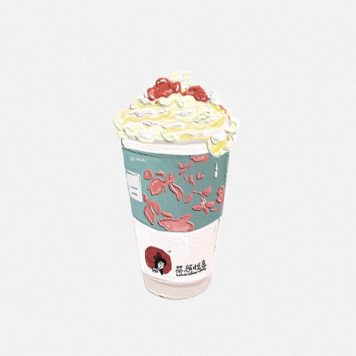 油画食物背景图 cr@lhihl 插画 素材 ins 韩系 可爱 简约 手绘