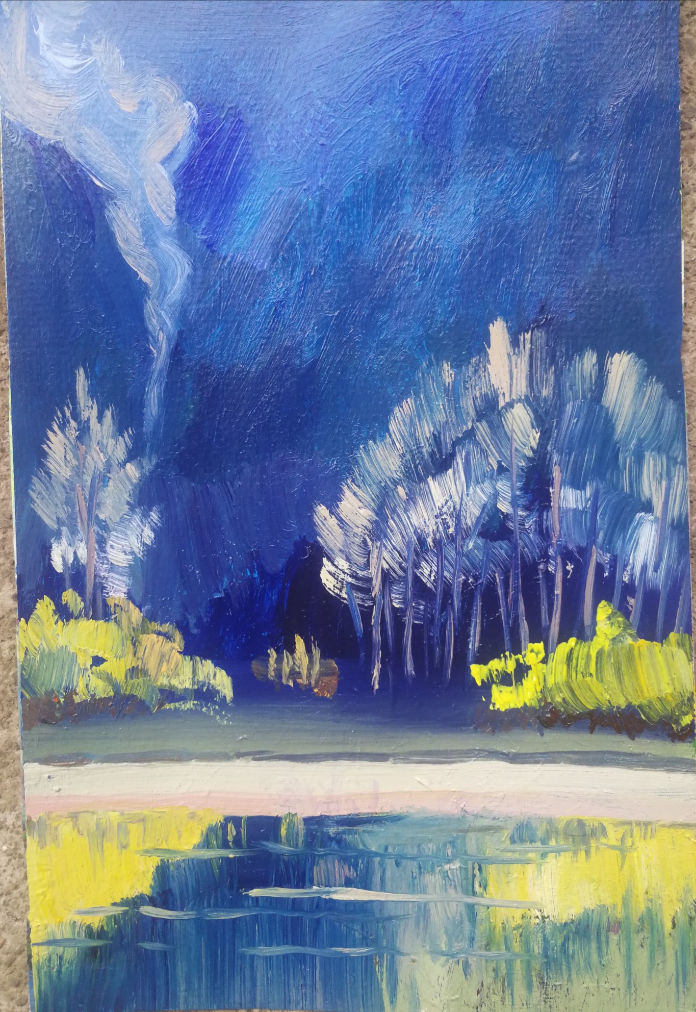 八开小画,纸版丙烯