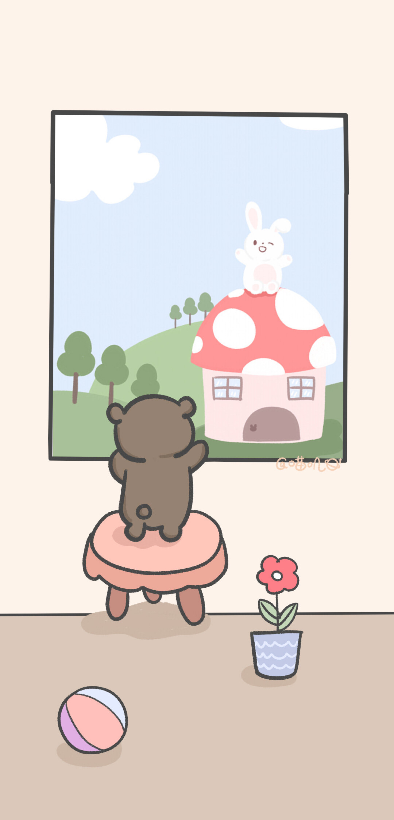 渐变纯色/手绘壁纸/聊天背景/小清新ins/油画插画/锁屏壁纸/动漫少女