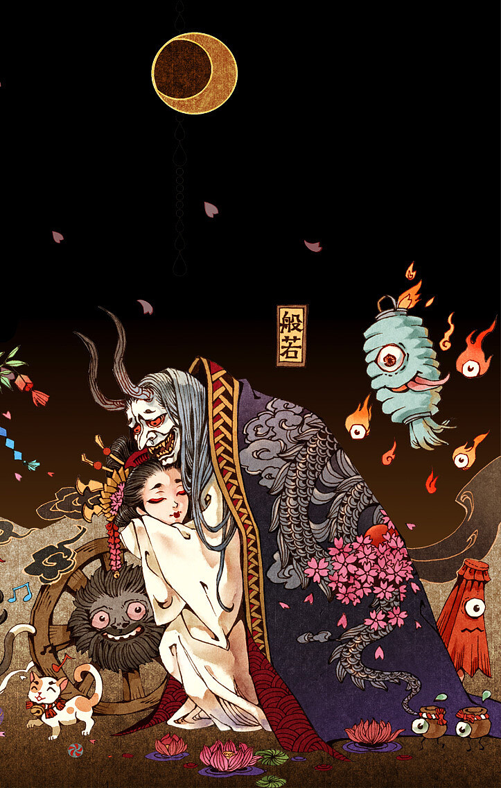 by古戈力(百鬼夜行柄 堆糖,美图壁纸兴趣社区