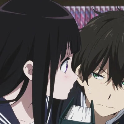 动漫情头冰菓三人