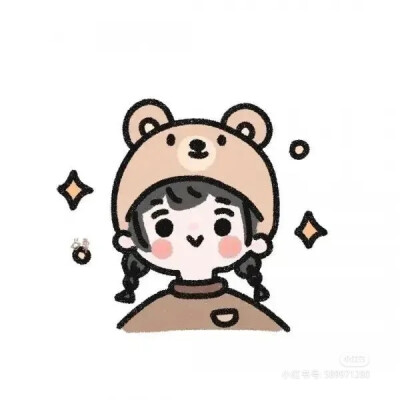 简笔画闺蜜头像
