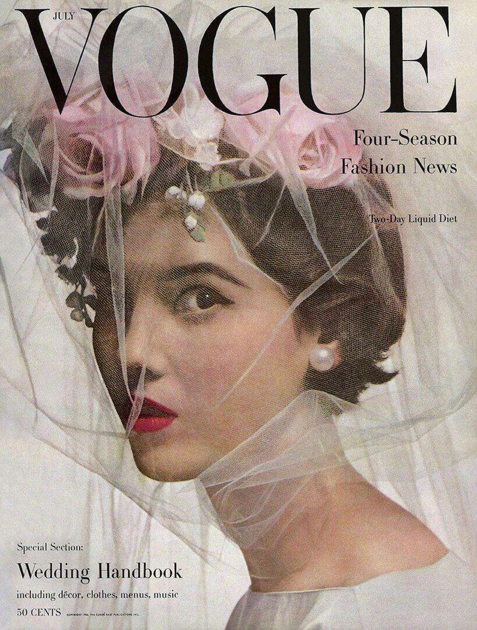 《vogue》50年代杂志封面