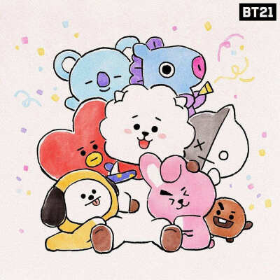 BT21可爱简笔画图片