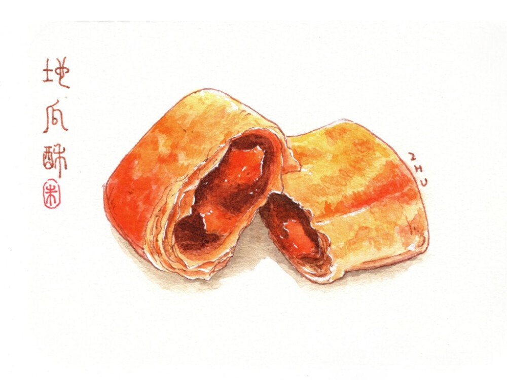 中国美食怎么画 甜点图片