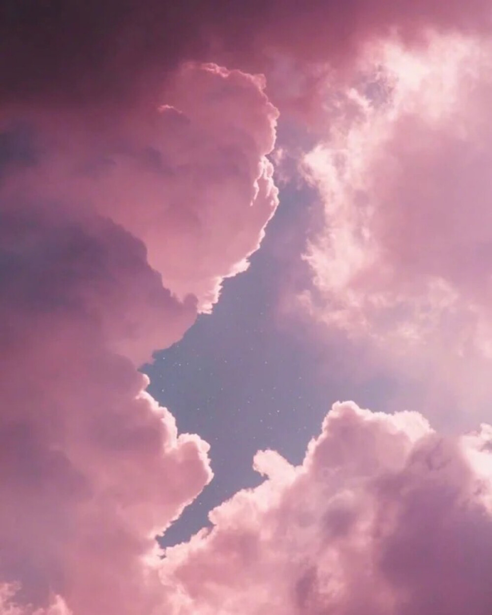 粉色云朵文案图片