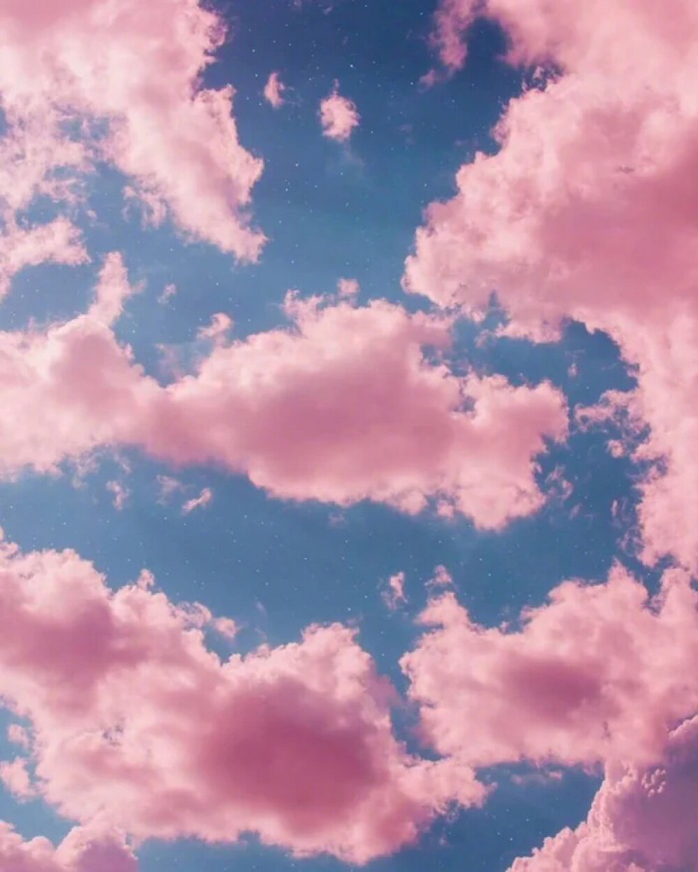 淡粉色天空云朵图片图片
