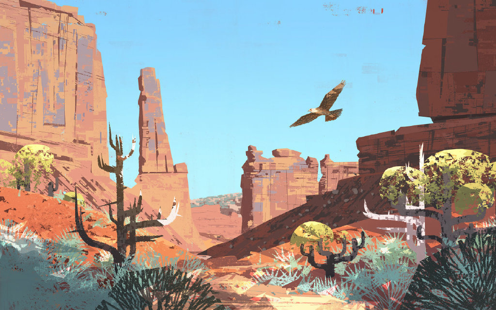 动漫风景 插画师mike mccain