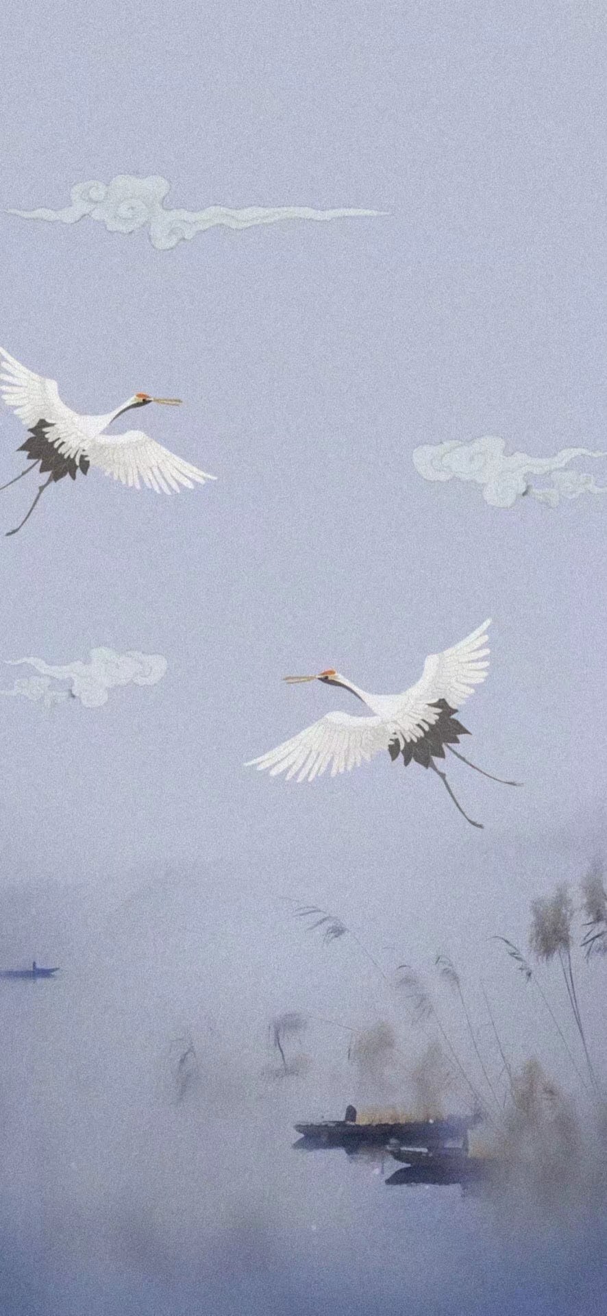 仙鹤,壁纸