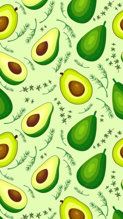 手机壁纸 牛油果