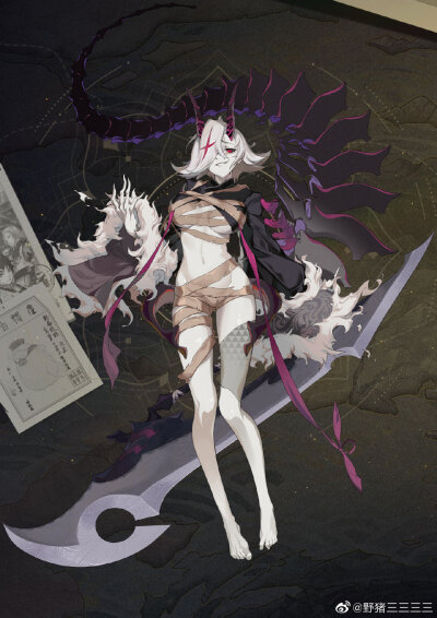山海镜花人物立绘 cr:野猪三三三三