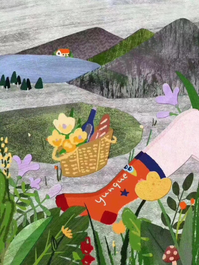 清明节插画素材