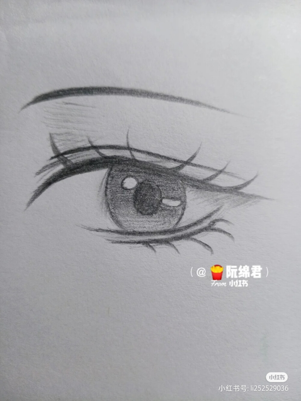 女生眼睛的画法 简单图片