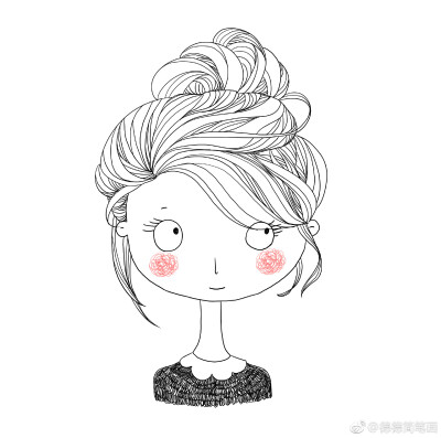 简笔画帅气女孩
