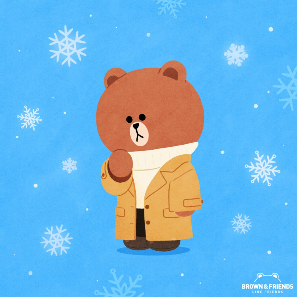 布朗熊新年头像图片