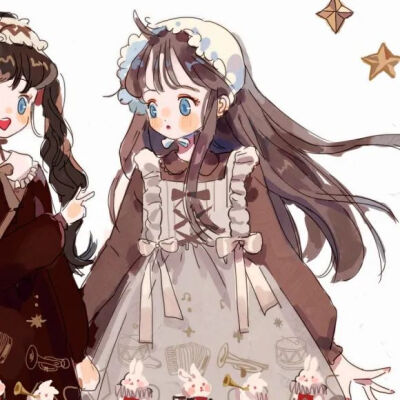 洛丽塔和汉服闺蜜头像