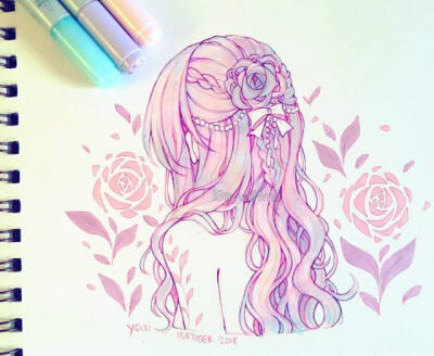 动漫绘画图女孩子都喜欢画漂亮的动漫人物,当然想要画好人物,发型是很