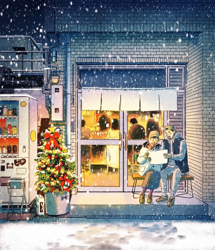 生活场景插画 韩国画师banzisu作品