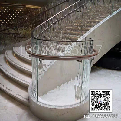 玻璃护栏 玻璃栏河 玻璃栏杆 玻璃围栏 发光玻璃护栏 热熔热弯玻璃
