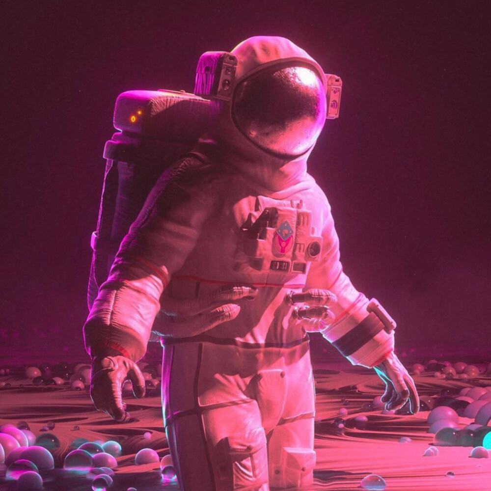 粉色宇航员头像图片