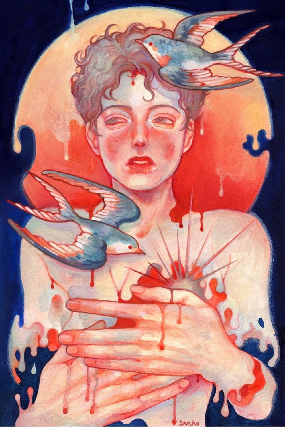 韩国插画师 sanho 1163 ins:sanhomaydraw