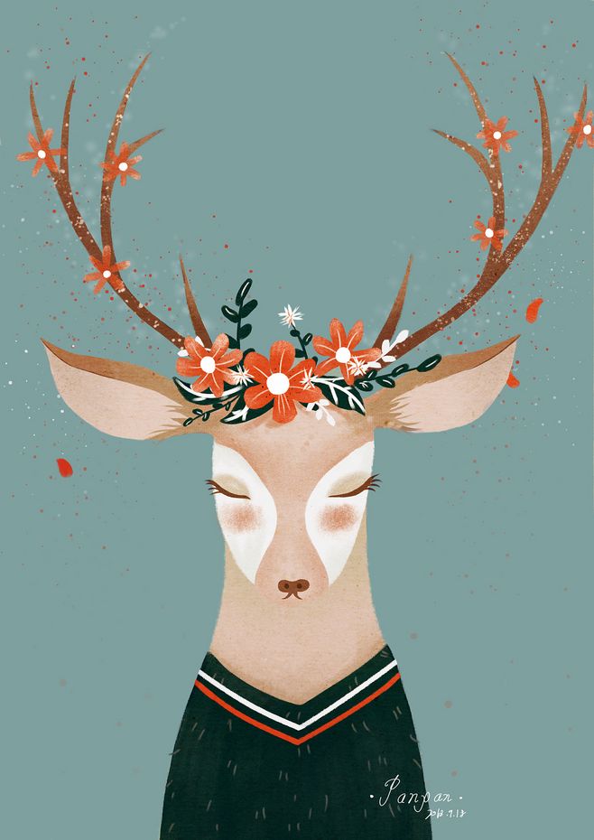 鹿- 堆糖,美图壁纸兴趣社区