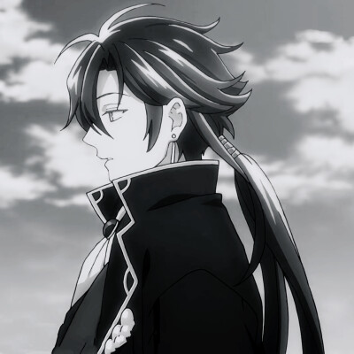 动漫 头像 黑白 男头