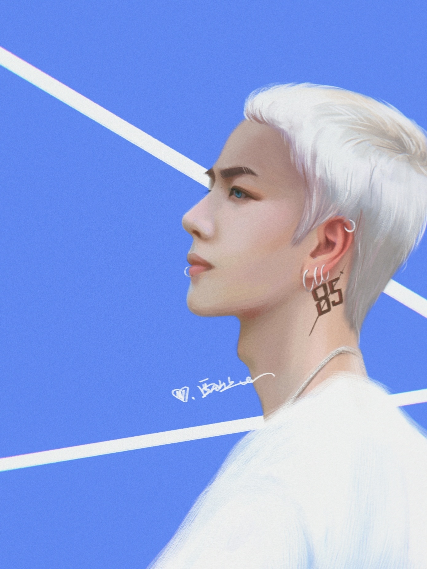 王一博寸头酷啵