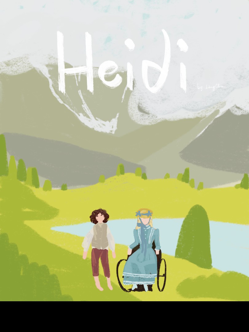插画海报Ⅱ海蒂和爷爷heidi