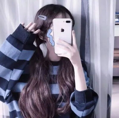 手机挡脸优质女生头像