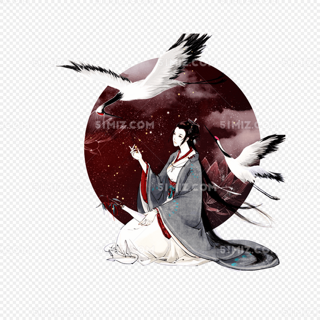 手绘插画国风美图壁纸