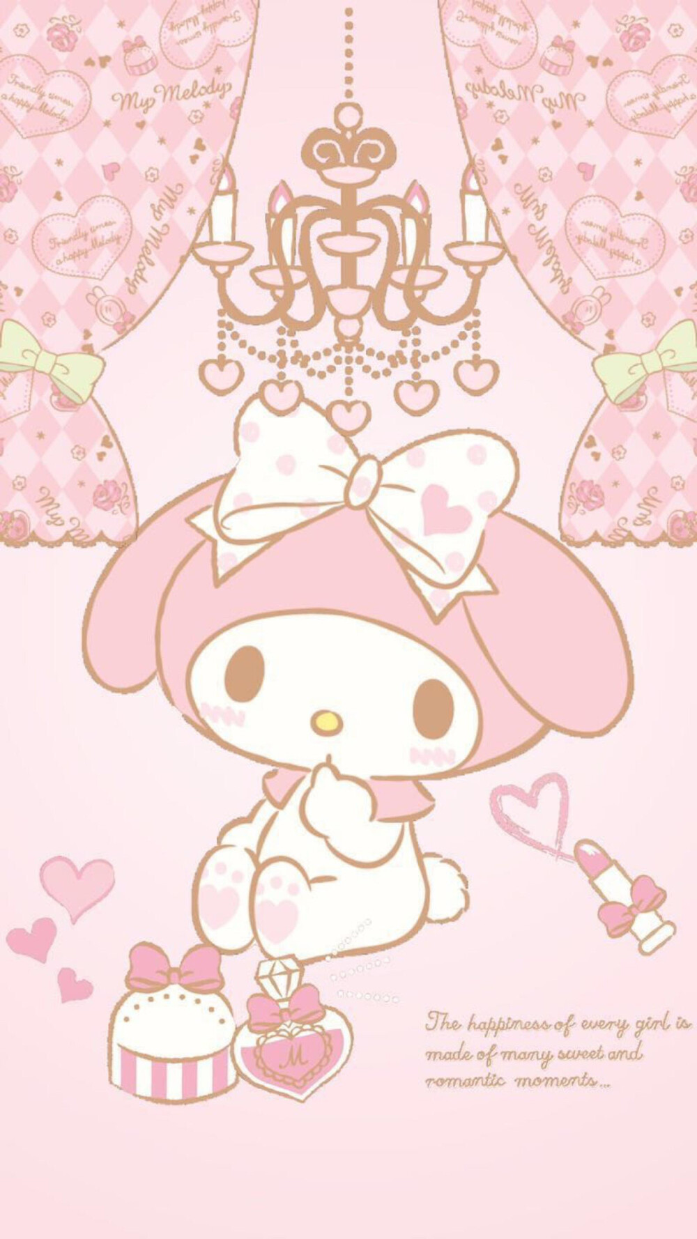 三丽鸥-美乐蒂-壁纸 朋友圈背景 - 堆糖,美图壁纸兴趣社区