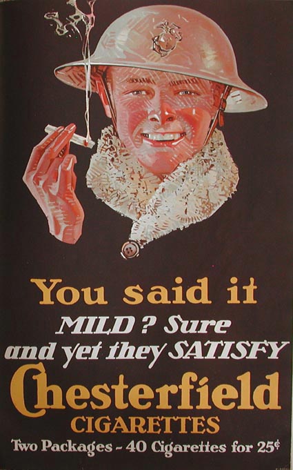 j.c.leyendecker(j.c.莱恩德克) cigarette chesterfield