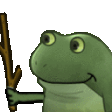 青蛙眨眼表情包gif图片