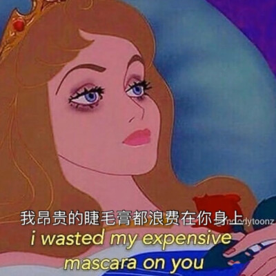 迪士尼公主带字表情包图片