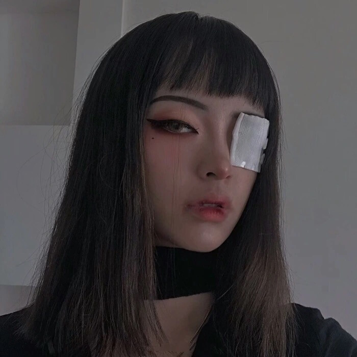 女头,局部头像