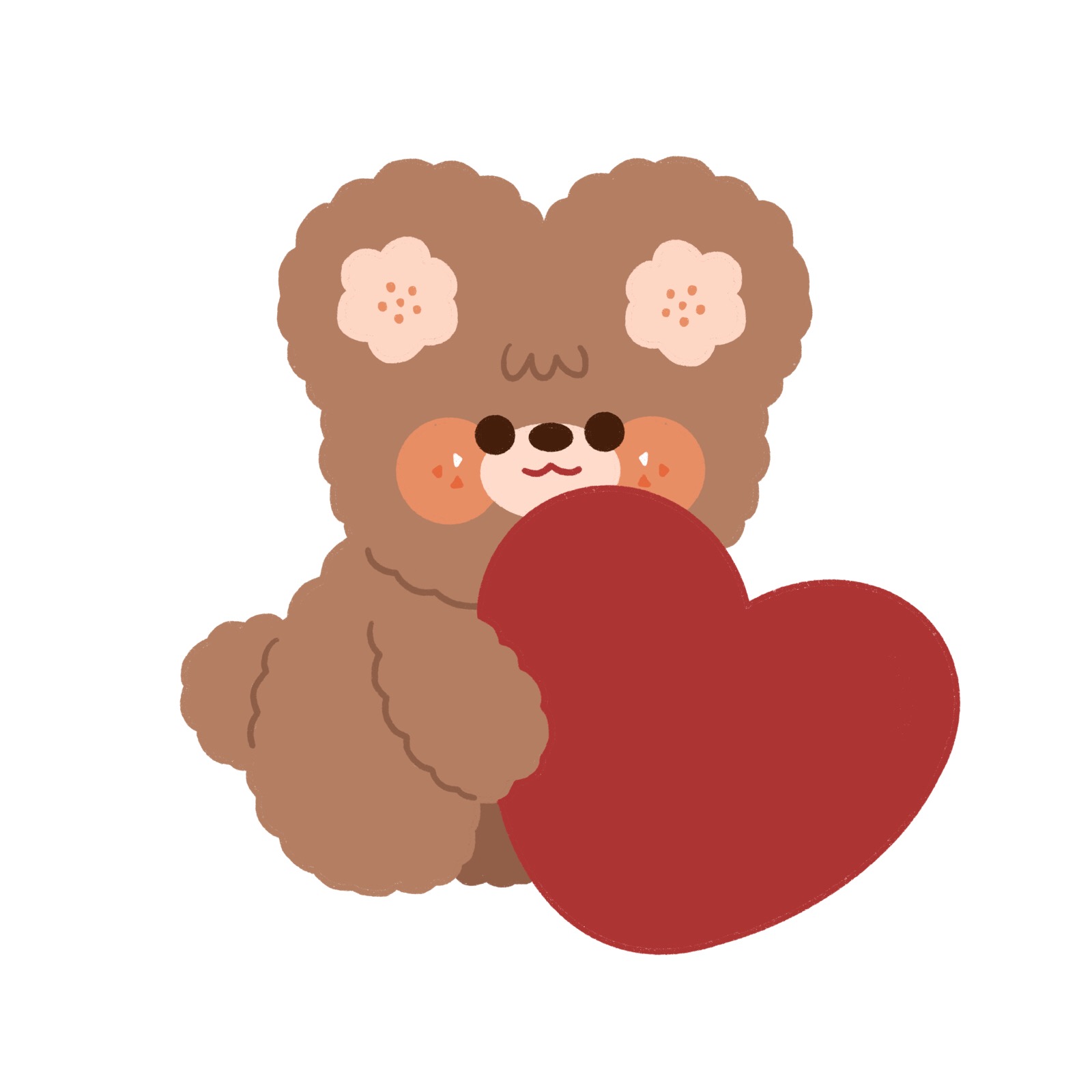 小熊贴纸 小熊素材 med手写素材小熊 手写 素材 dt阮卡卡导出 q相册