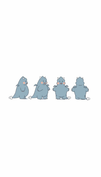 小怪兽涂鸦背景图 cr.壁纸杂货铺yi