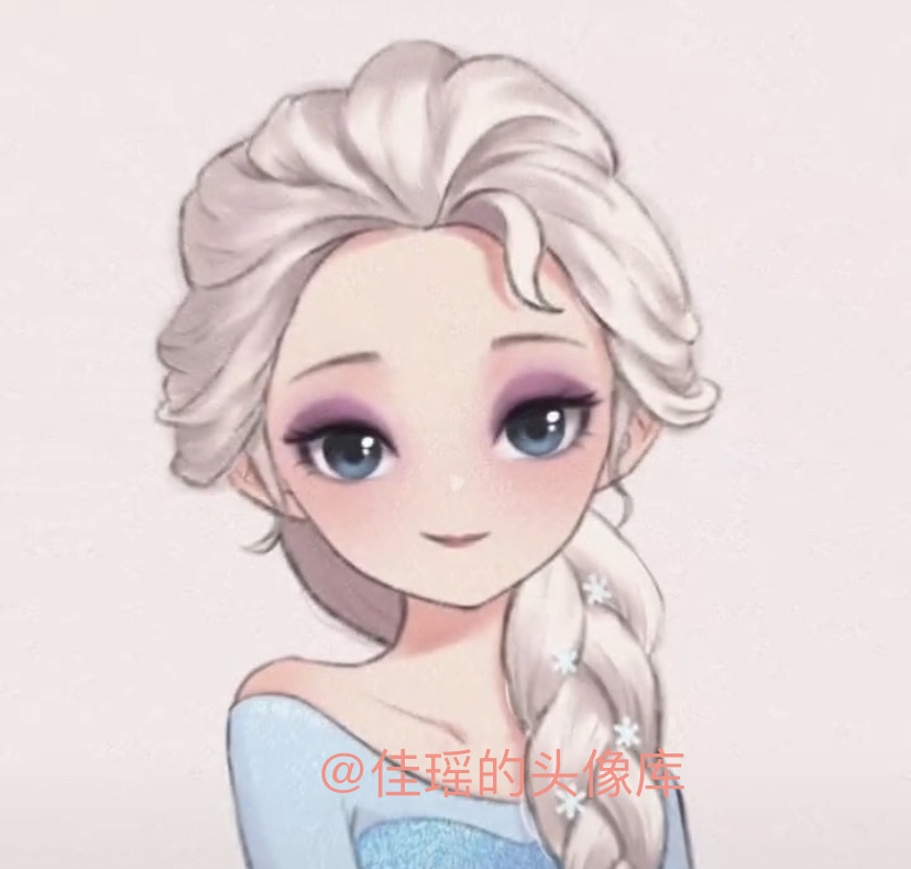 超仙的迪士尼公主头像,快喊上集美一起换吧