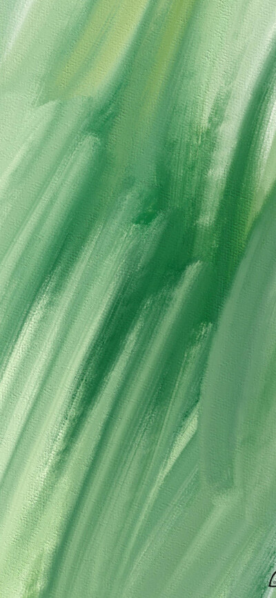 绿色可爱壁纸油画图片