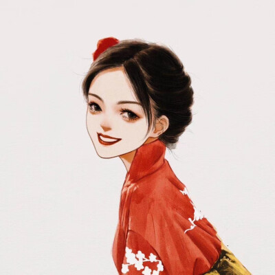 惊艳的红衣女子头像,快收藏和闺蜜用吧