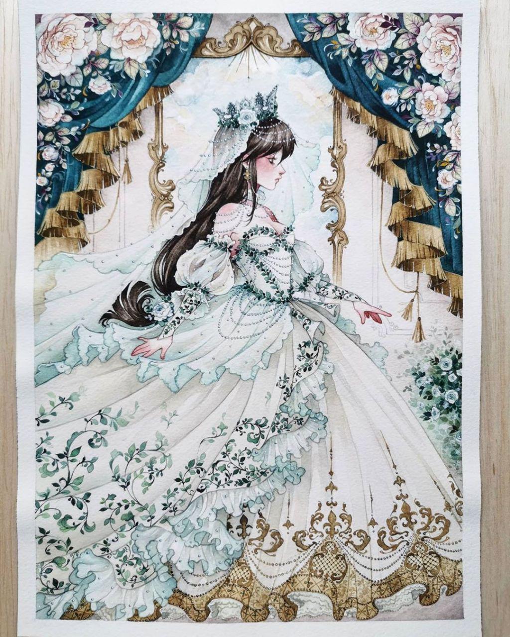 画画没有一蹴而就的,只有不断的练习画出来的作品才会越来越精美,给