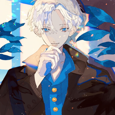 pixiv 头像 少年 水彩 插画 绘师:そまあ～す