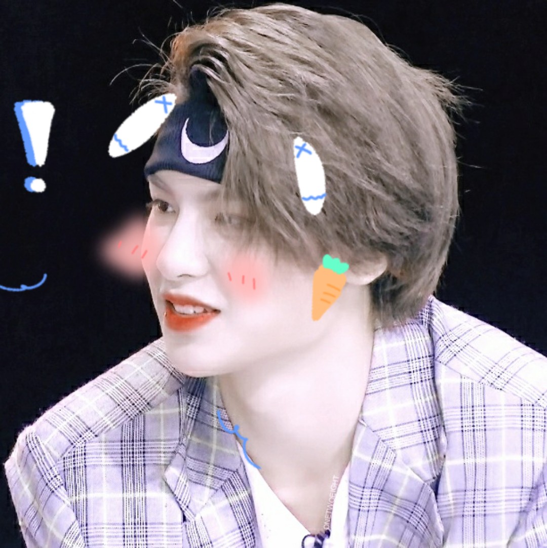 justin黄明昊°原截顾歆然,贴纸来源dt氧气邮递员