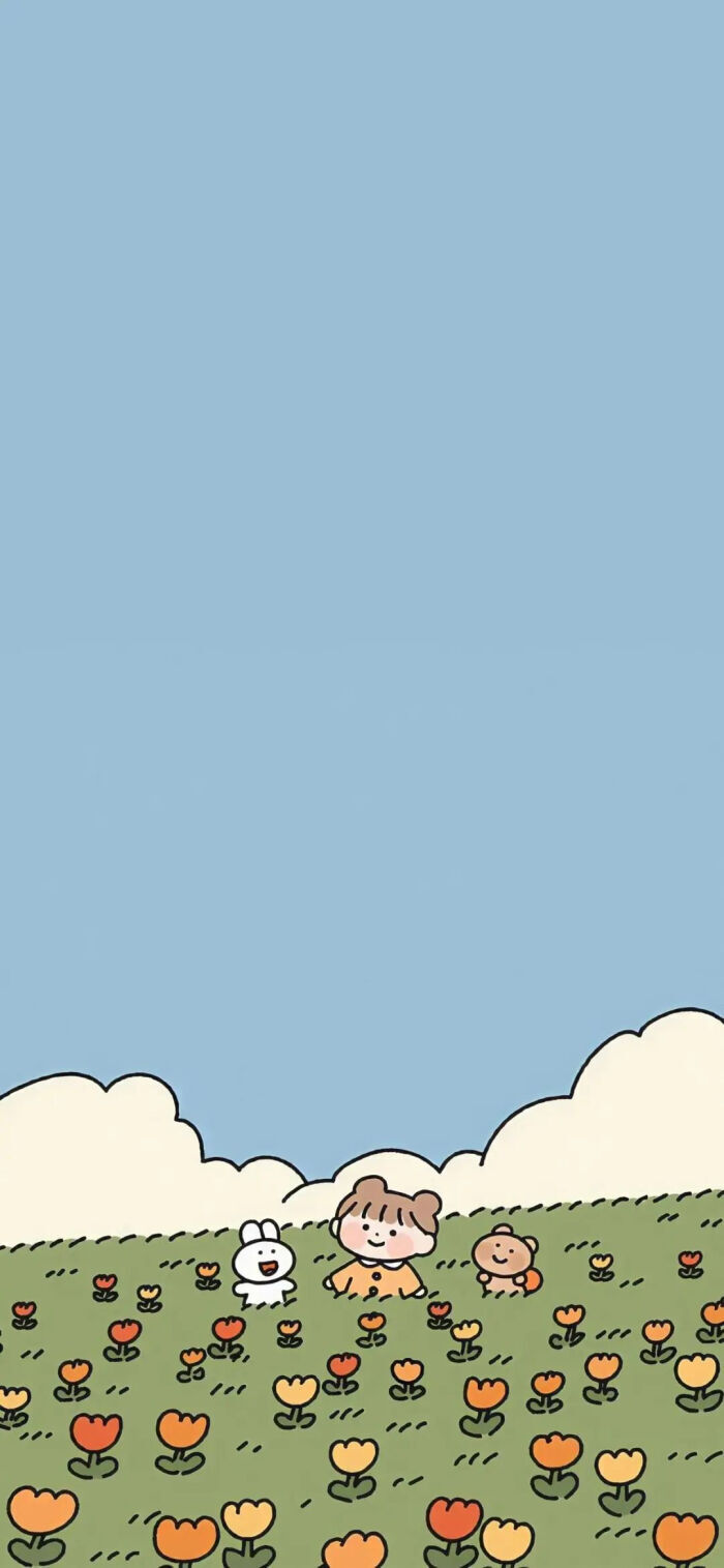 可爱壁纸 油画壁纸 卡通壁纸 少女心壁纸 小兔兔壁纸 小熊壁纸 文字