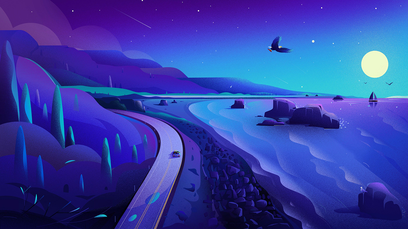 by:febin raj 插画ui风格