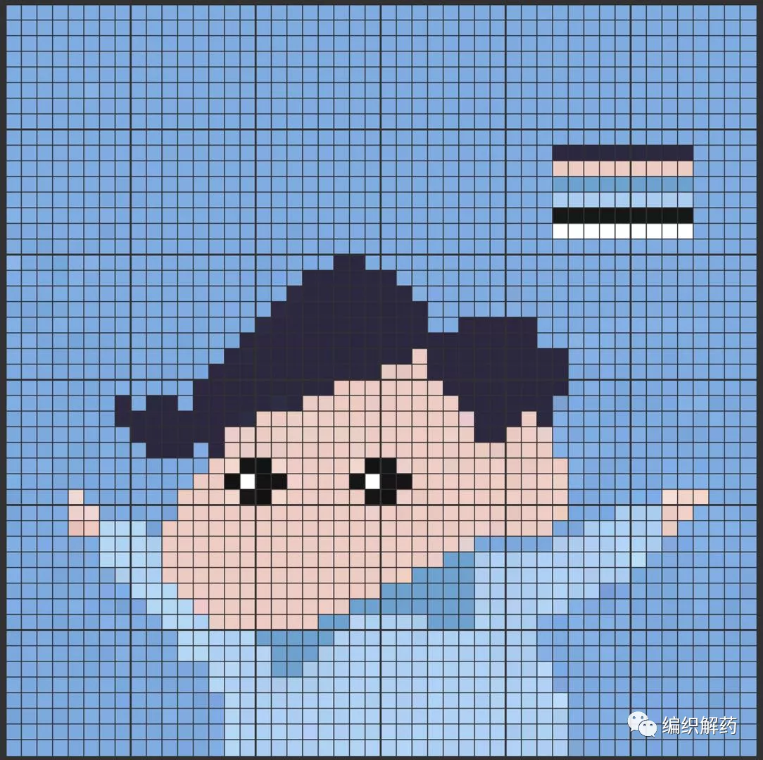 蜡笔小新像素图