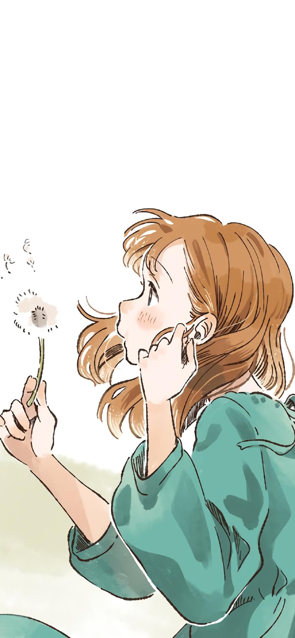 甜美二次元女生插画高清手机壁纸