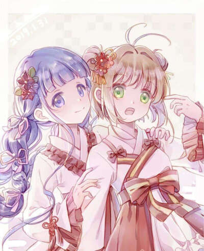 魔卡少女樱&百变小樱 小樱 知世 闺蜜头像 闺蜜照(来源于网络图片)